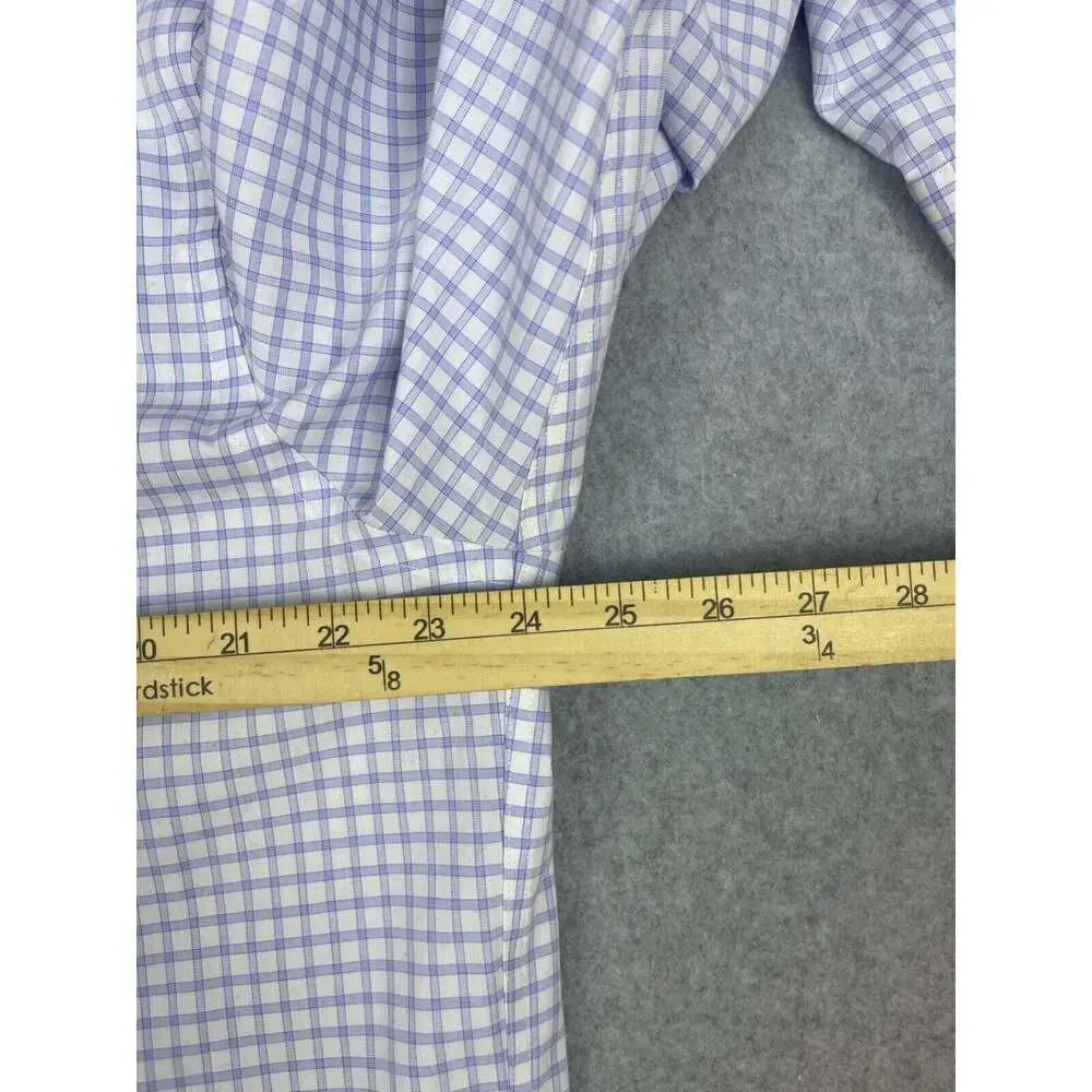 Banana Republic Shirt‎ Men's XL Blue Plaid Long Sleeve Button Up Non Iron